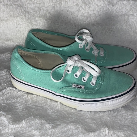 Vans women Teal Canvas Sneakers - Picture 7 of 8